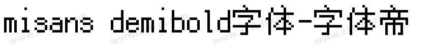 misans demibold字体字体转换